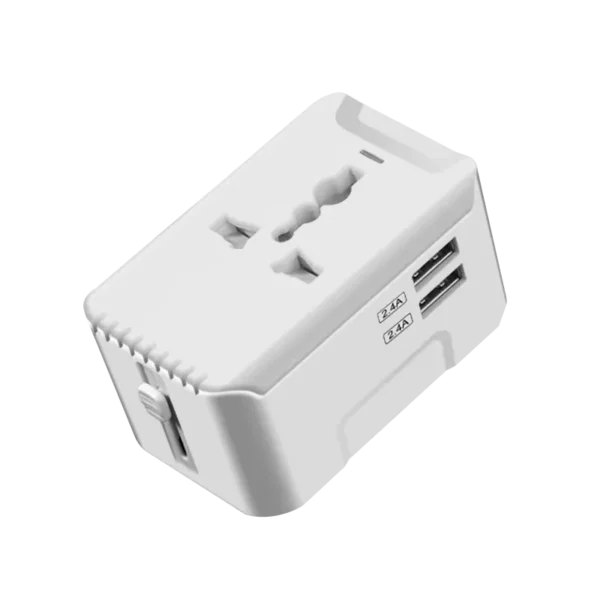 Adaptador de viaje con puertos USB